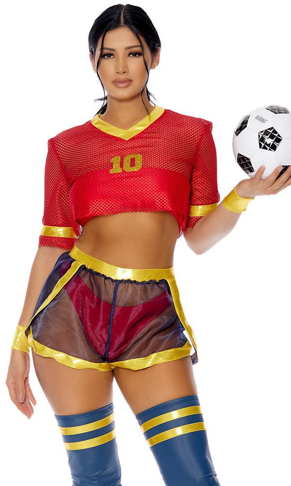 forplay Goals Sexy Soccer Player Costume Red
