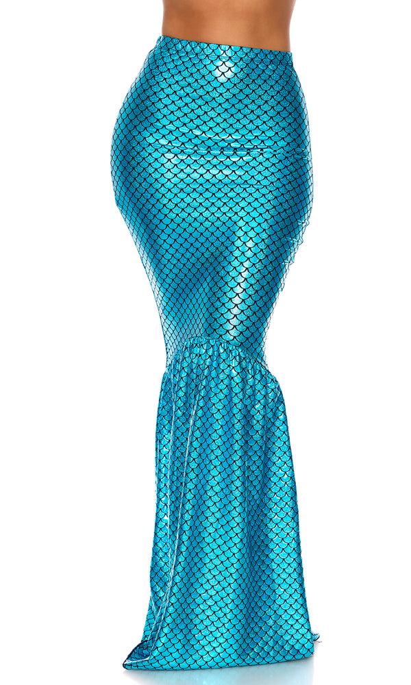 Forplay Hologram Mermaid Skirt Turquoise