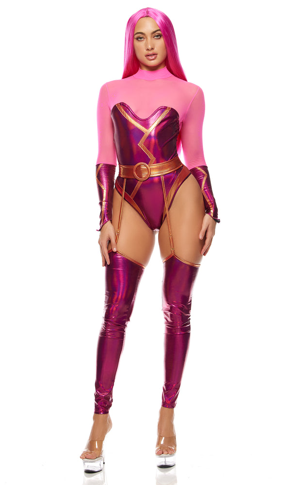 Forplay Hot As Lava Movie Character Costume Pink