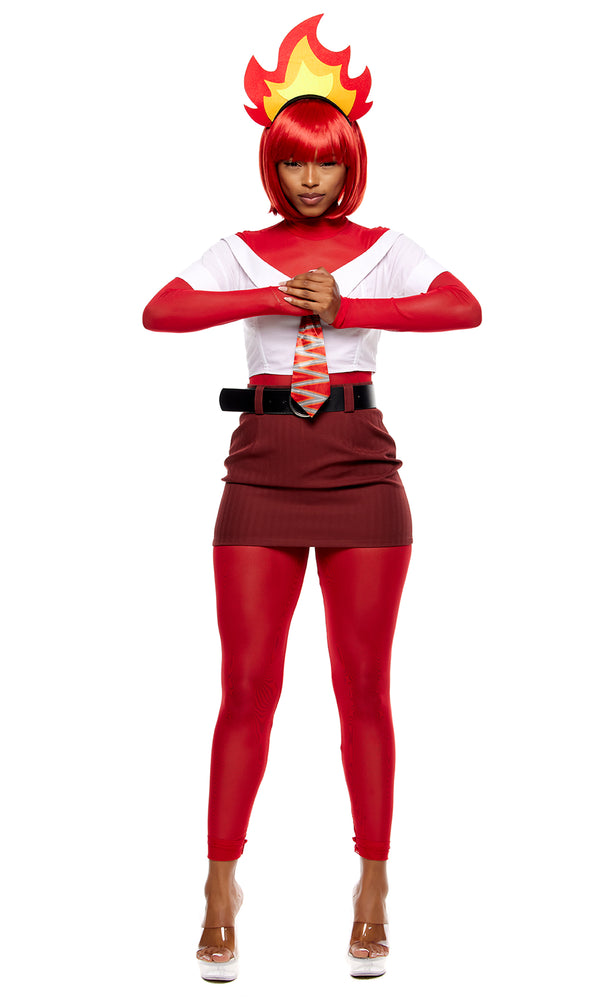 Forplay Hot Head Movie Character Costume Red