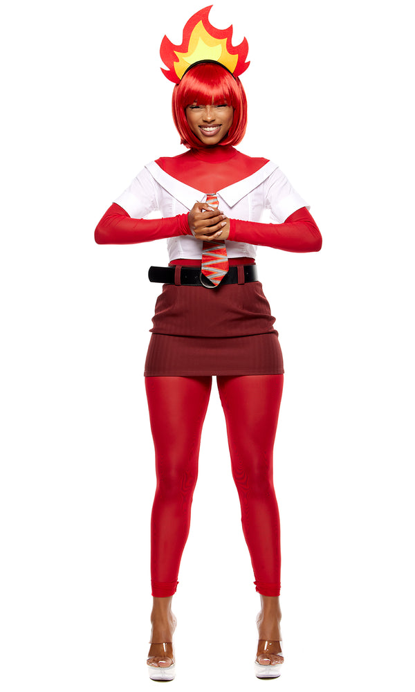 Forplay Hot Head Movie Character Costume Red