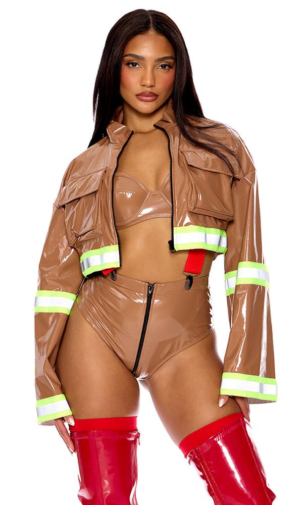 forplay Hot Streak Firefighter Costume Tan