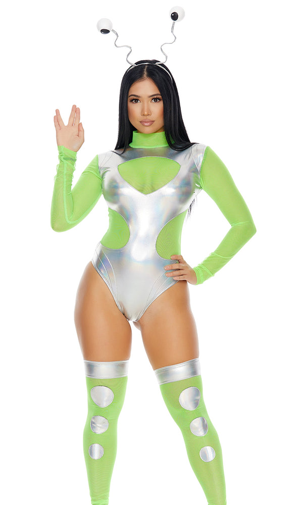 Forplay I Need Space Sexy Alien Costume Neon Green