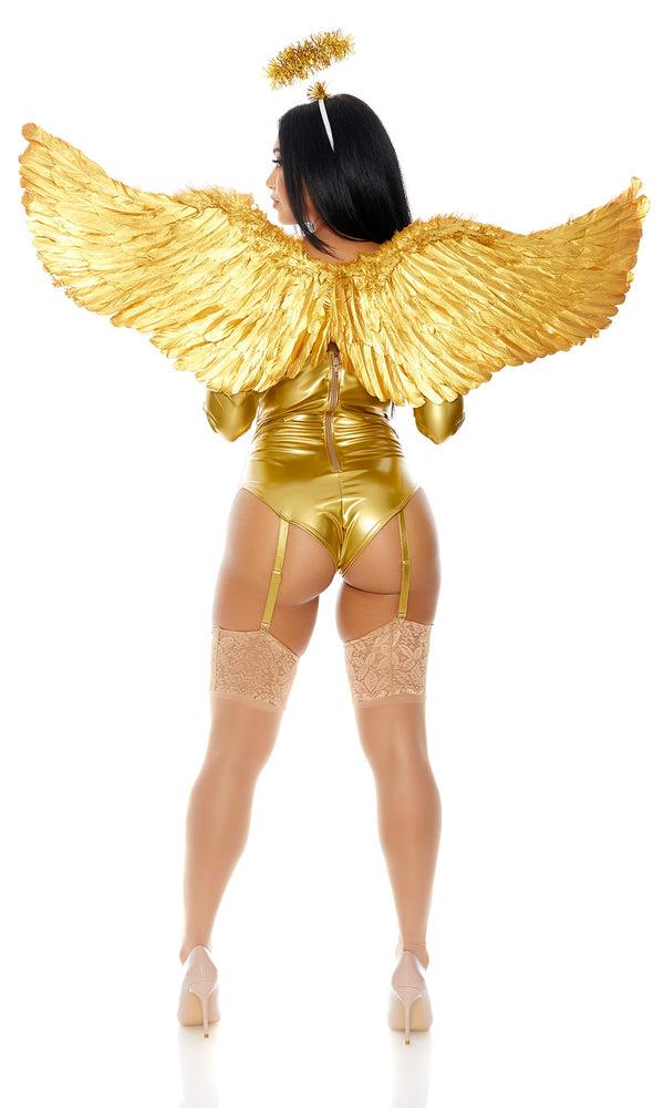 forplay Just Heavenly Angel Costume Wings Gold