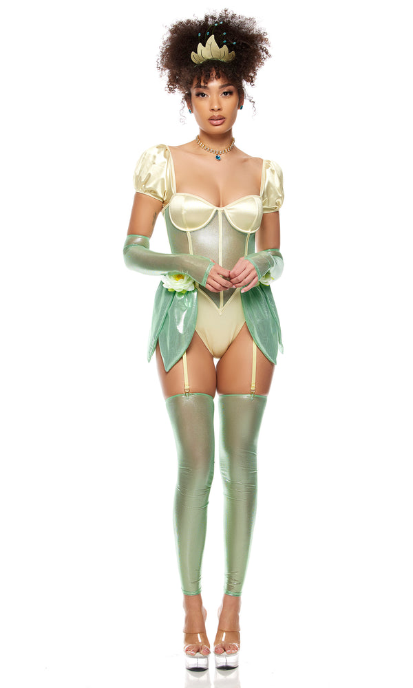 Forplay Kissing Frogs Princess Costume Green