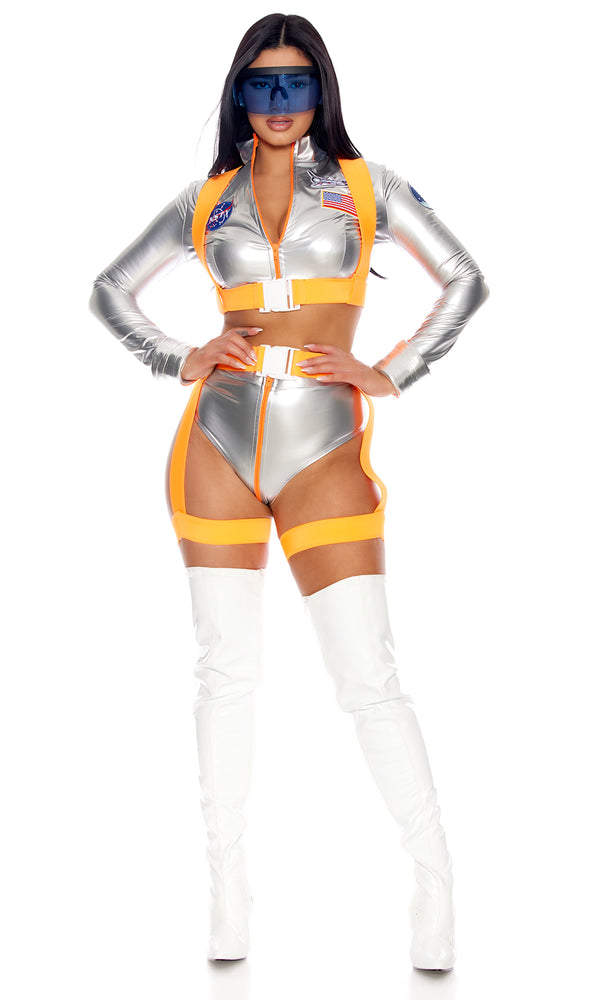 Forplay Moon Shine Sexy Astronaut Costume Silver