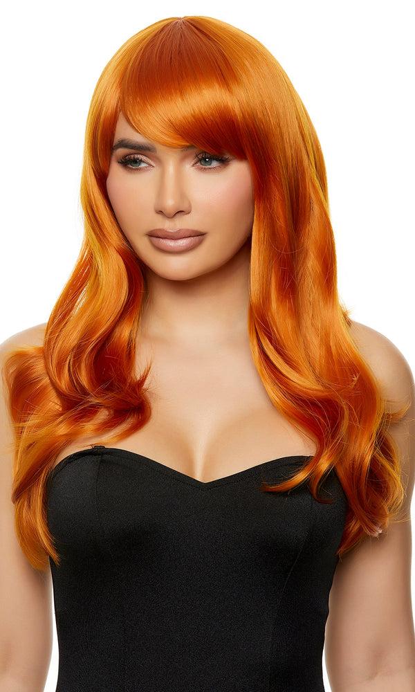 forplay Orange Wig With Curl Orange