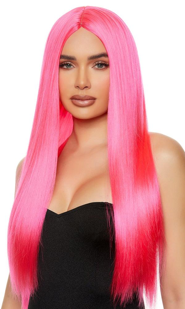 forplay Pink Straight Wig Pink
