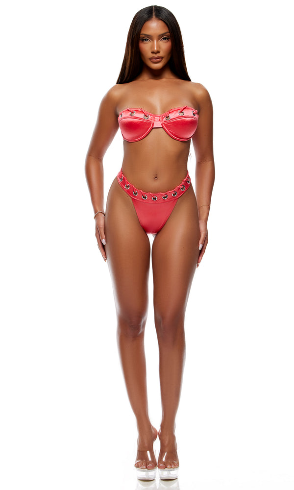 Forplay Puglia Bikini Set - Coral Coral