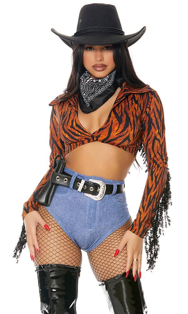 forplay Round Em Up Sexy Cowgirl Costume Orange