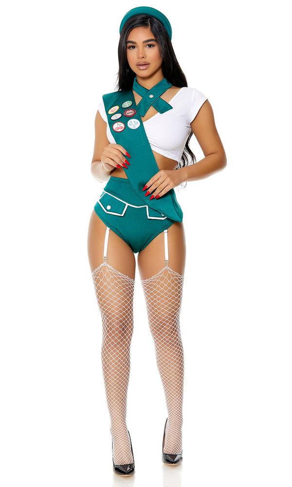Forplay Scout Me Out Sexy Girl Scout Costume Green