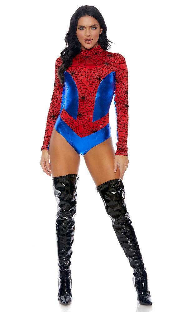 Forplay Sensible Seductress Sexy Hero Costume Red