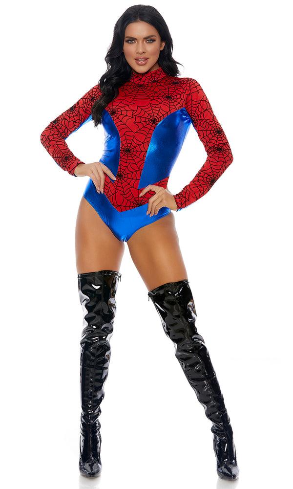 Forplay Sensible Seductress Sexy Hero Costume Red