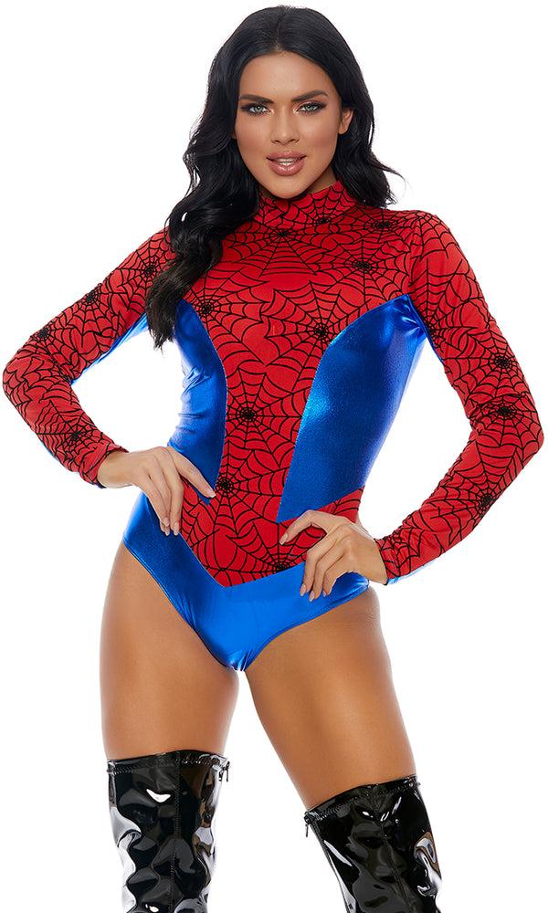 forplay Sensible Seductress Sexy Hero Costume Red