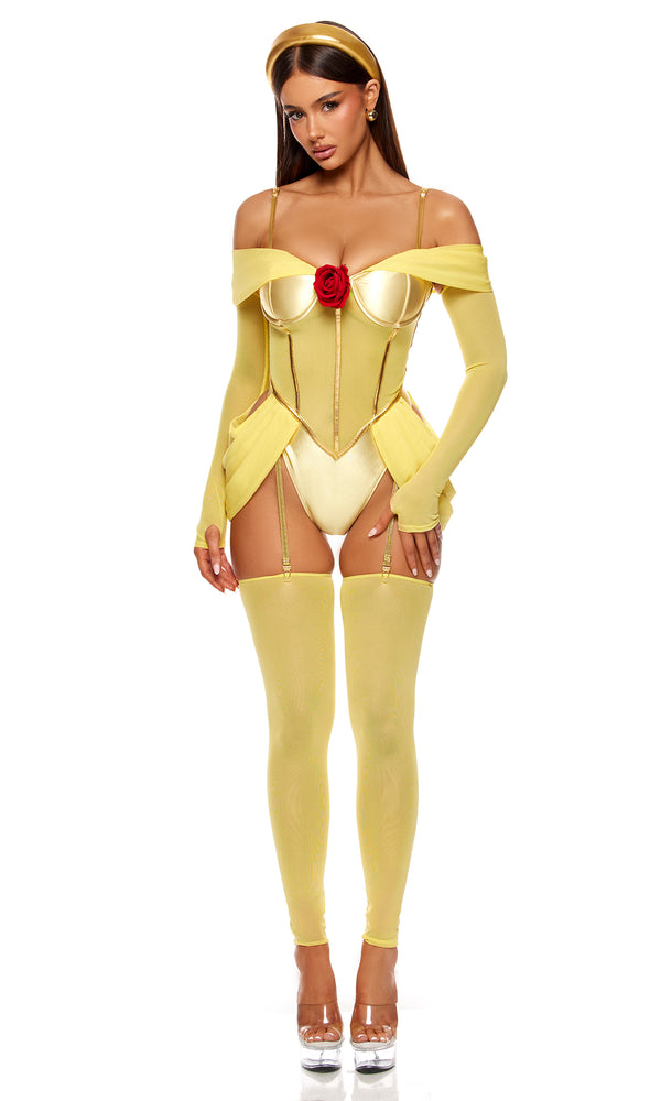 forplay She's a Beauty Princess Costume Yellow