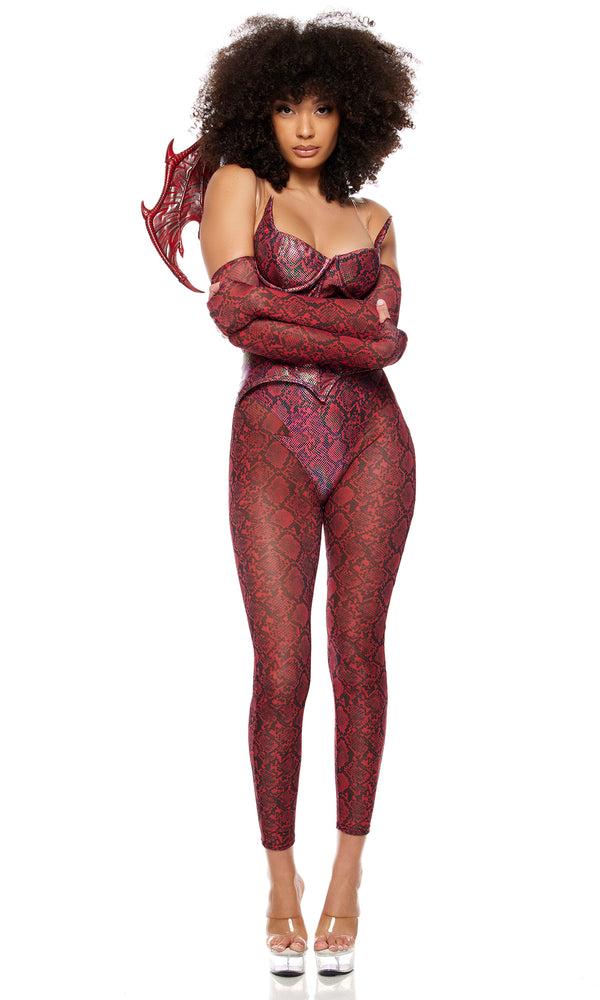Forplay Slay Me Dragon Costume Maroon