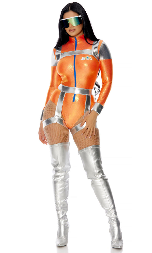 Forplay Space Out Sexy Astronaut Costume Orange