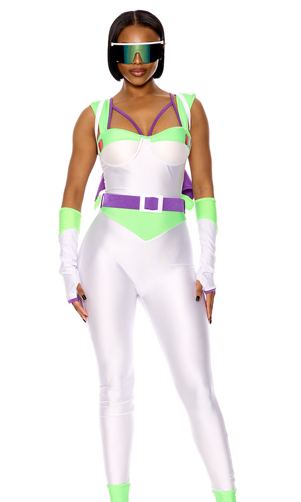 Forplay Space Ranger Movie Character Costume White