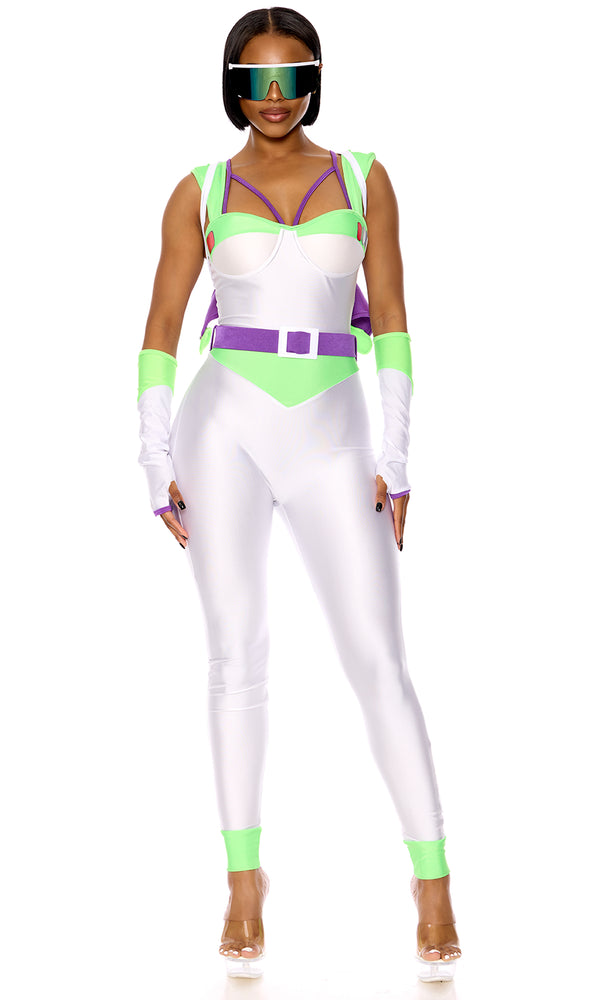 Forplay Space Ranger Movie Character Costume White