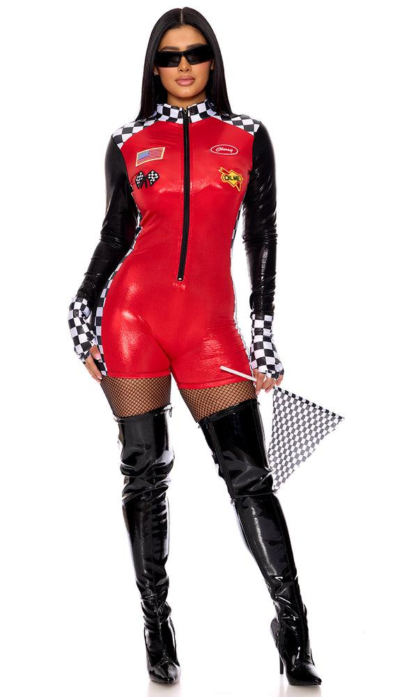 Forplay Speed Up Racer Costume Red