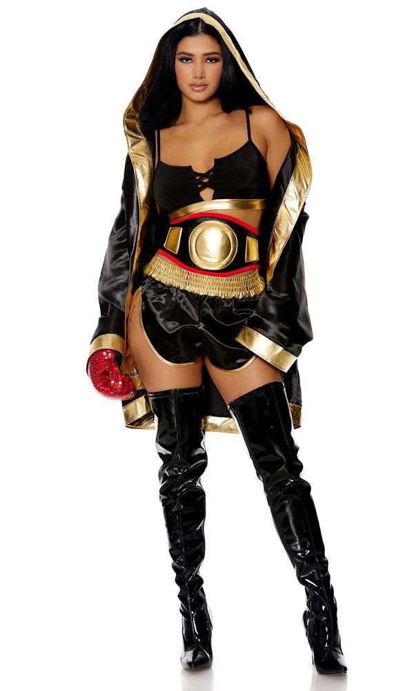 Forplay TKO Sexy Boxer Costume Black