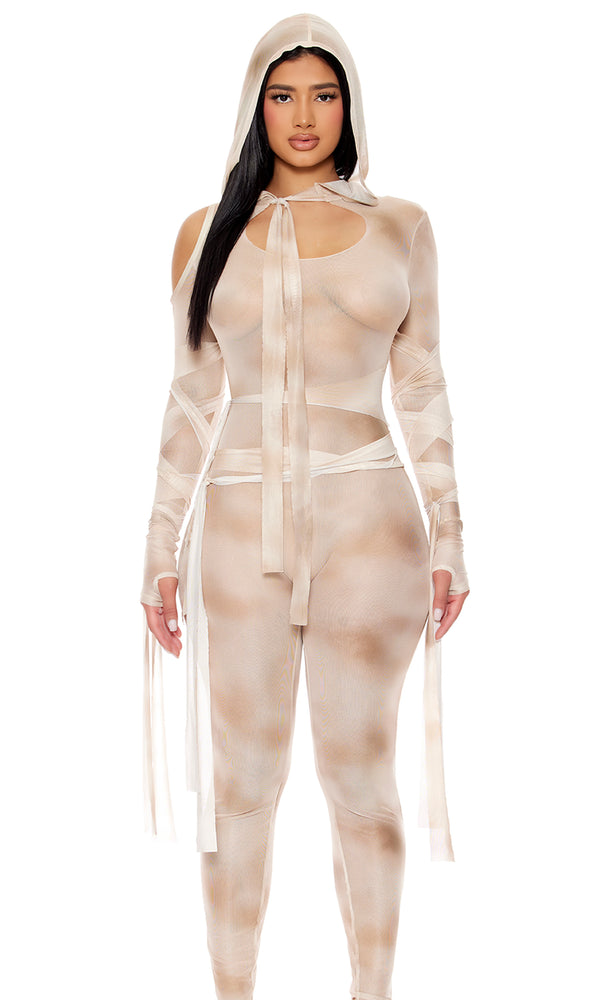 Forplay Wrap It Up Mummy Costume Ivory