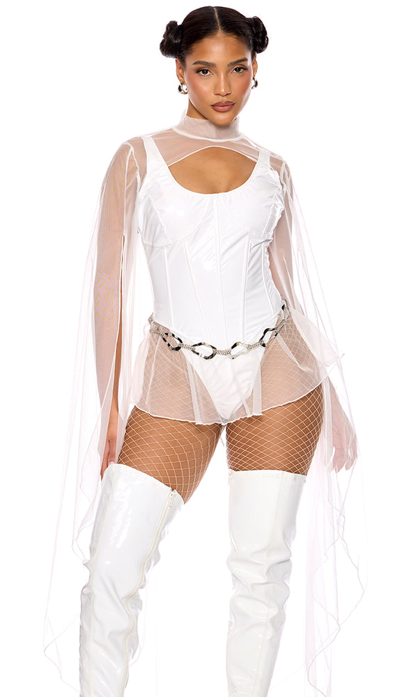 Forplay Galactic Princess Movie Character Costume White