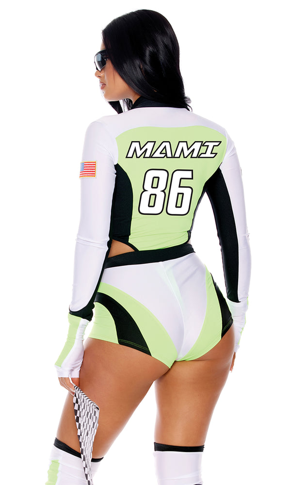 Forplay Green Light Go Sexy Motocross Racer Costume Neon Green