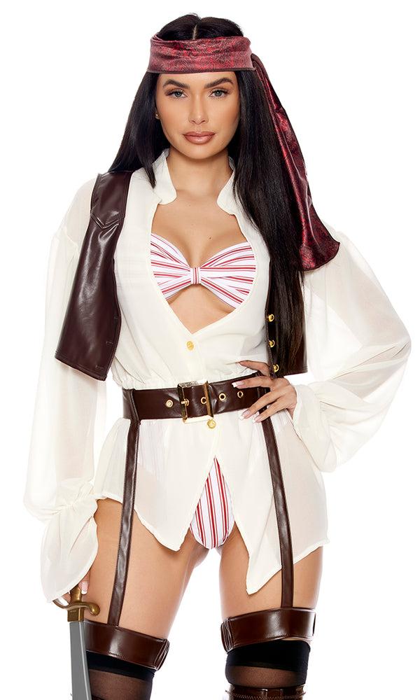 Forplay I'm Captain Sexy Movie Character Costume Multicolor