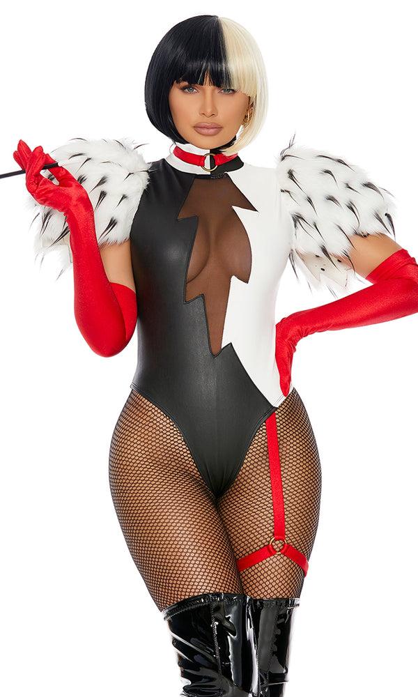 forplay Keep it Cruel Sexy Movie Villain Costume Black White
