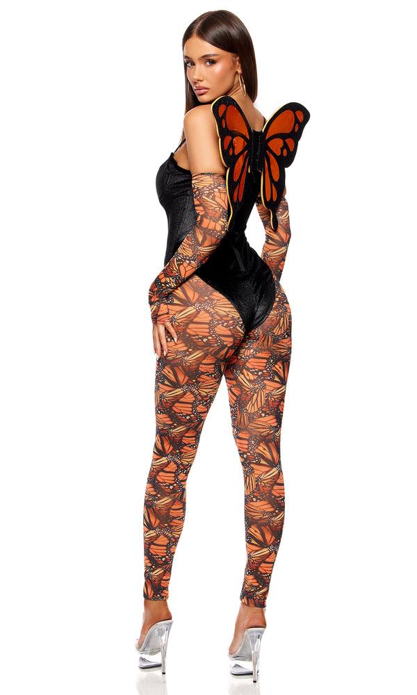 Forplay Metamorphisis Butterfly Costume Orange Combo