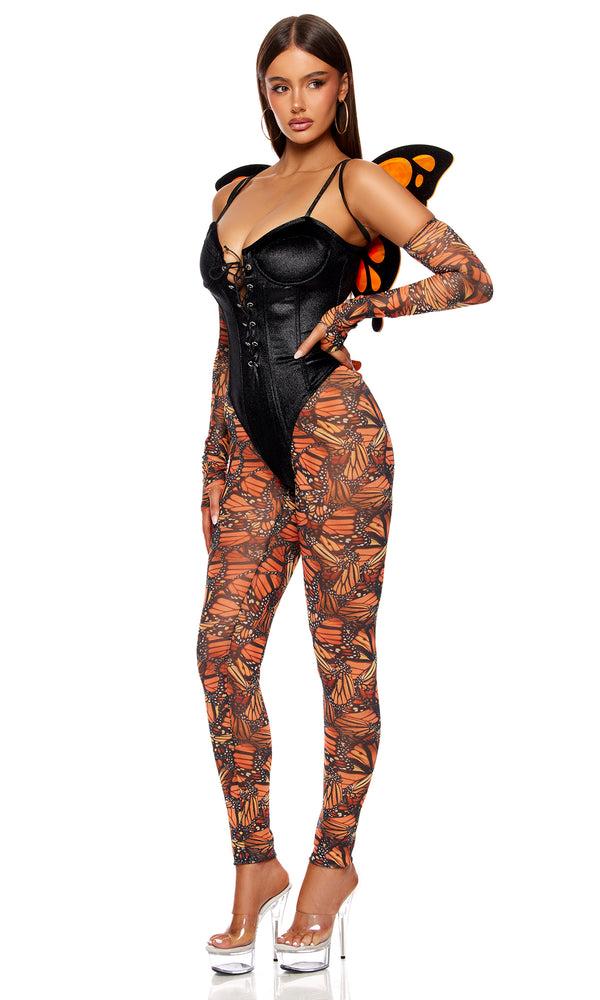 Forplay Metamorphisis Butterfly Costume Orange Combo