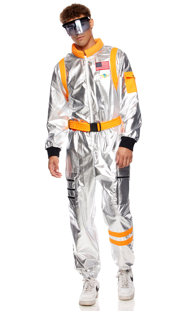 Forplay Moon Landing Men's Astronaut Costume Silver