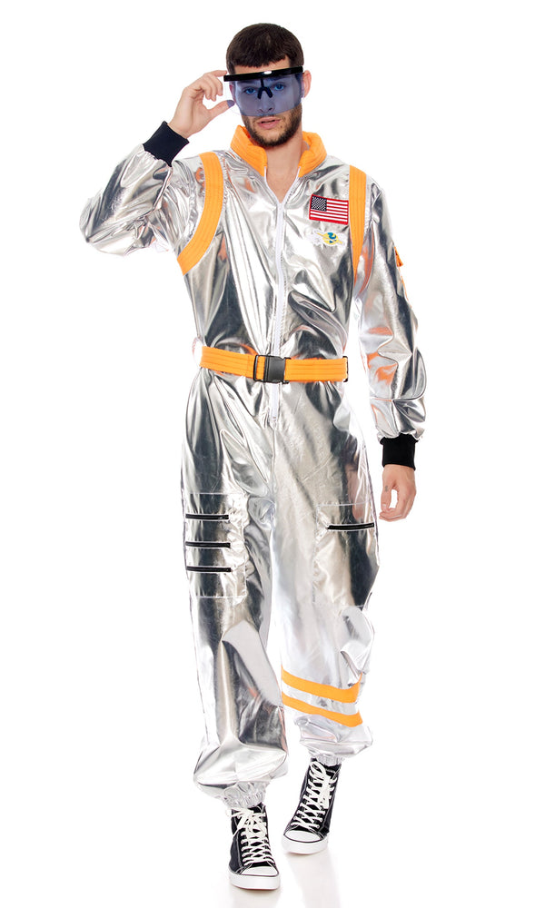 Forplay Moon Landing Men's Astronaut Costume Silver