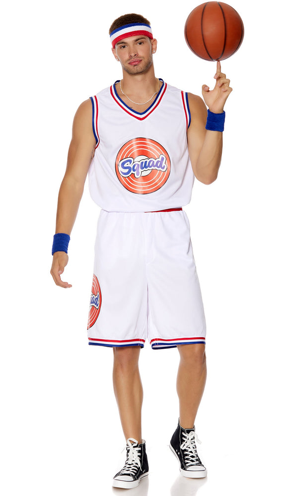 Forplay Nothing But Net Men's Basketball Costume White
