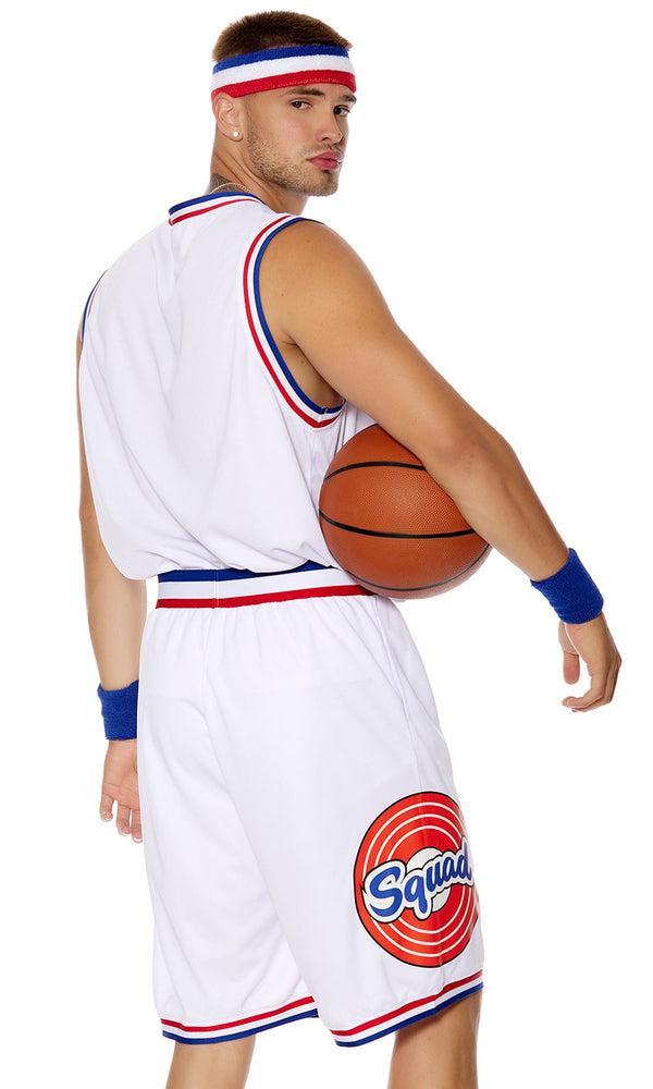 Forplay Nothing But Net Men's Basketball Costume White