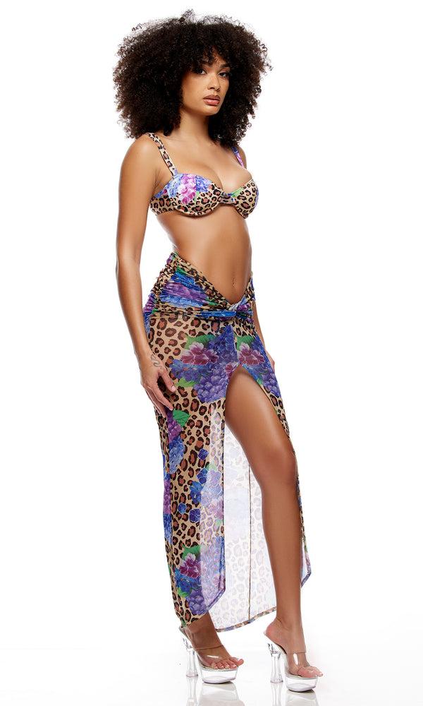 Forplay Portofino Bikini Set - Cheetah Blue Cheetah Blue