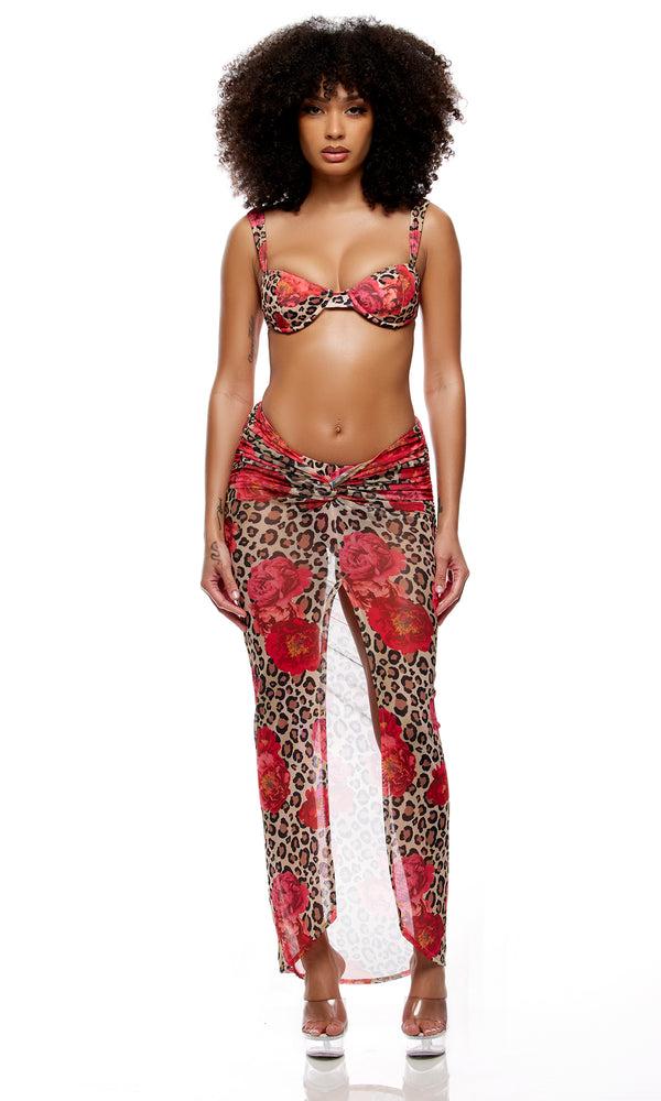 Forplay Portofino Bikini Set - Cheetah Coral Cheetah Coral