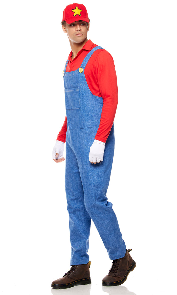 Forplay Power Up Men's Video Game Character Costume Red