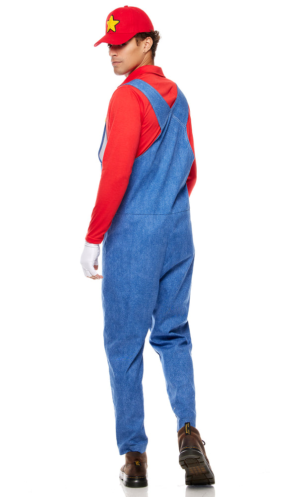 Forplay Power Up Men's Video Game Character Costume Red