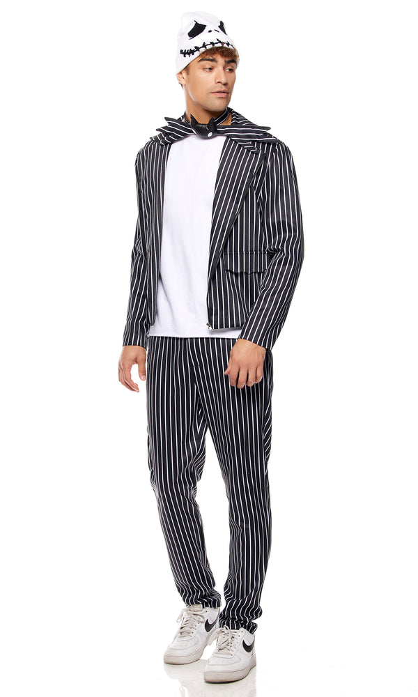 Forplay Pumpkin King Men's Movie Character Costume Black White