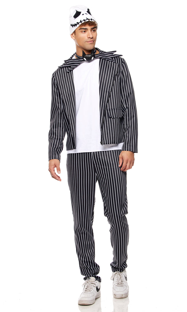 forplay Pumpkin King Men's Movie Character Costume Black White