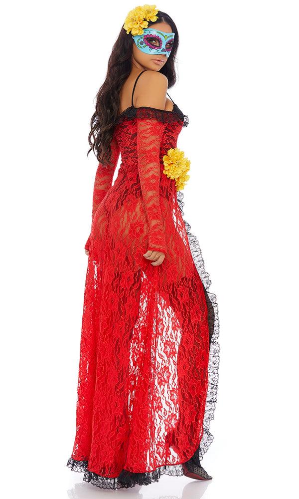 Forplay Reina De Muerte Movie Character Costume Red