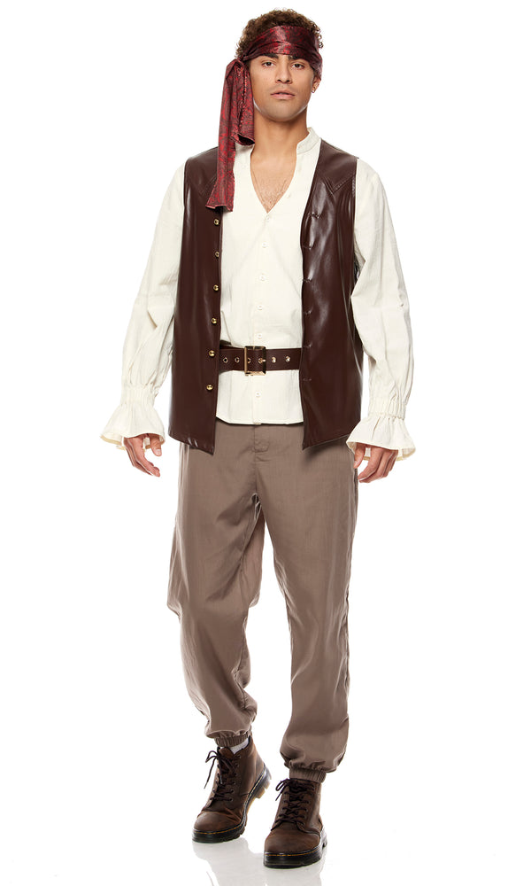 forplay Sailing Seas Men's Pirate Costume Multicolor