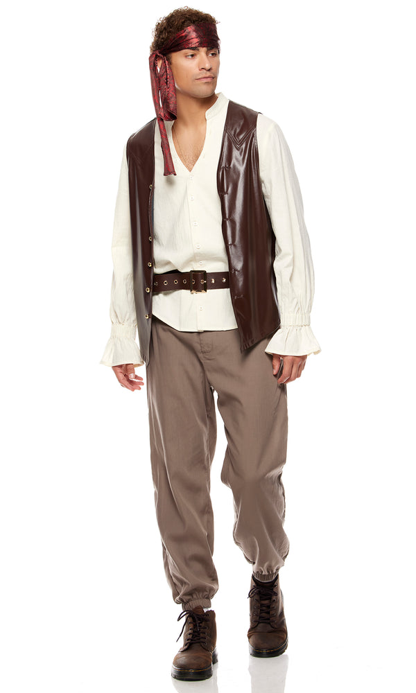 Forplay Sailing Seas Men's Pirate Costume Multicolor
