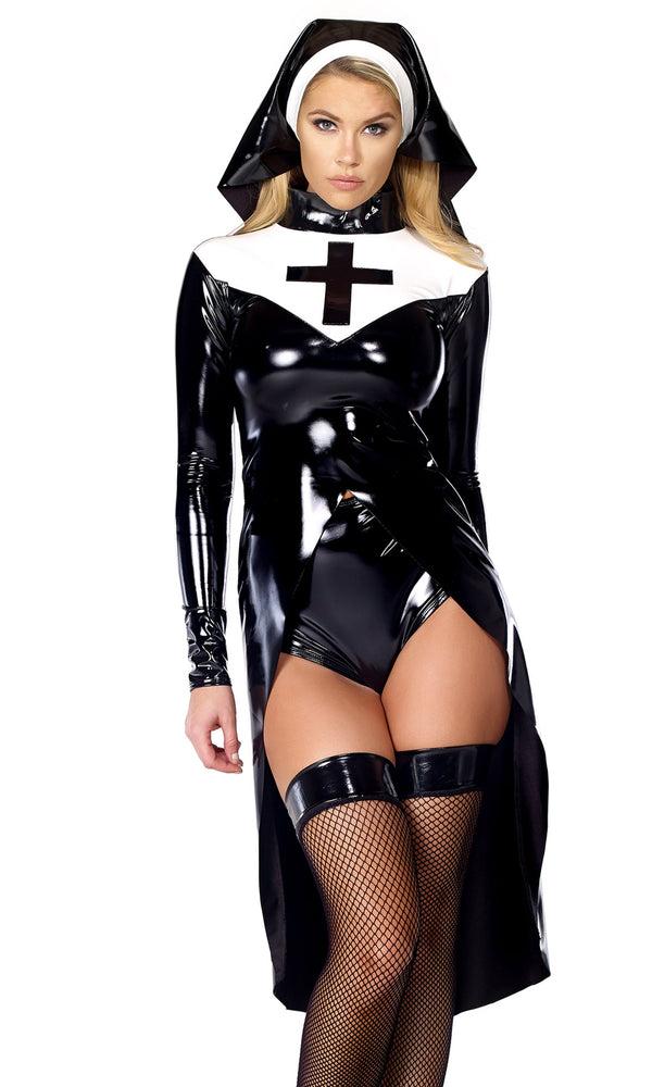 forplay Saintlike Seductress Sexy Nun Costume Black