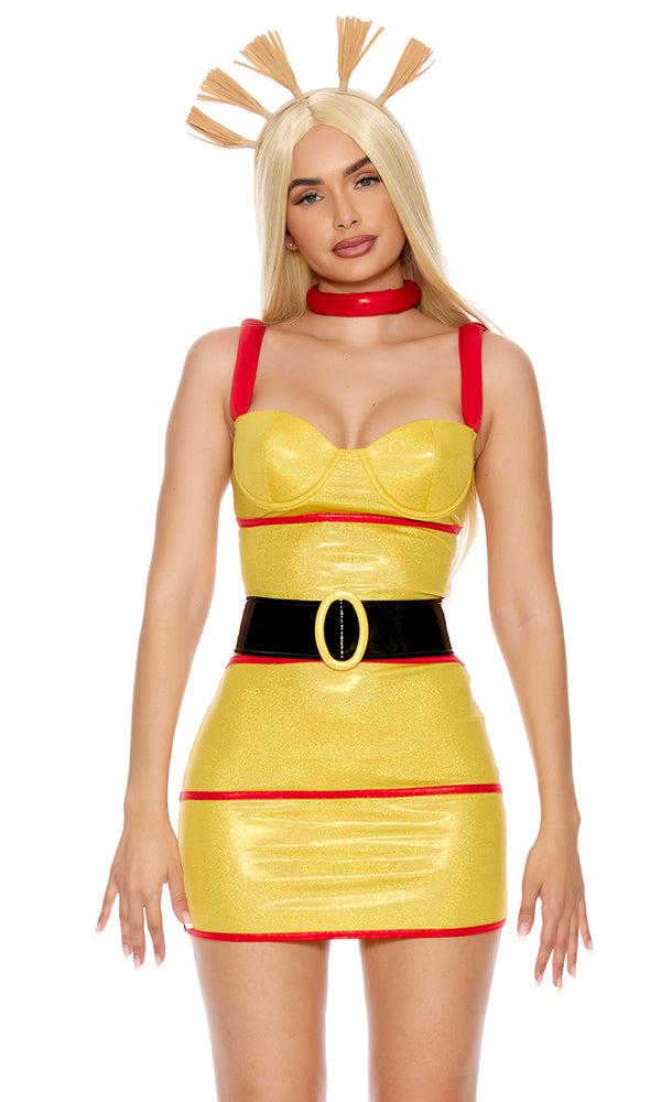 Forplay Sassy Cynth Sexy TV Cartoon Character Costume Yellow