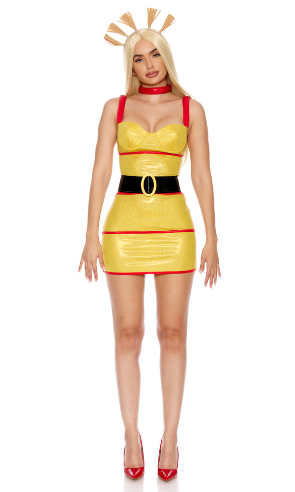 forplay Sassy Cynth Sexy TV Cartoon Character Costume Yellow