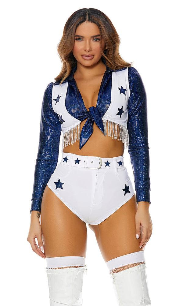 Forplay Seeing Stars Sexy Cheerleader Costume White