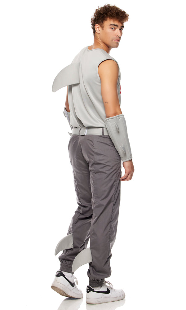 Forplay Shark Frenzy Men's Movie Character Costume Gray